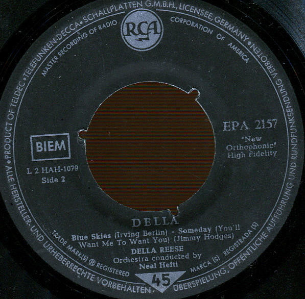 Della Reese with Neal Hefti : And The Angels Sing (7", EP)