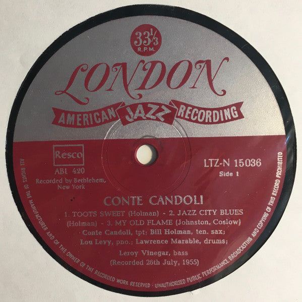 Conte Candoli : Conte Candoli (LP, Mono)