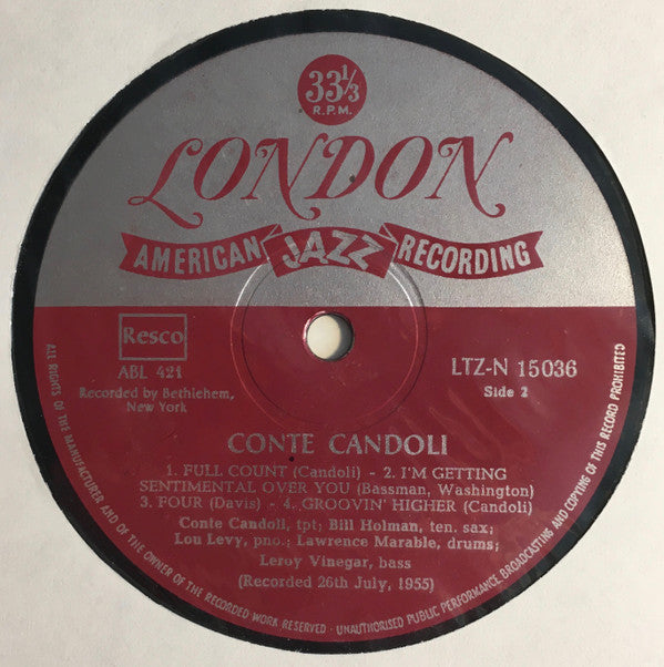 Conte Candoli : Conte Candoli (LP, Mono)
