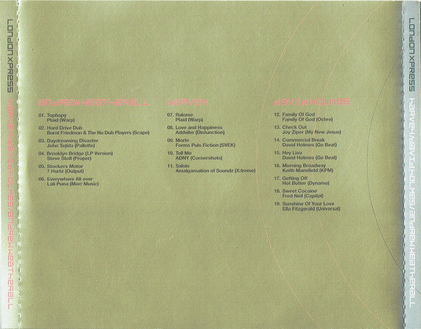 DJ Harvey / David Holmes / Andrew Weatherall : London Xpress (CD, Mixed)
