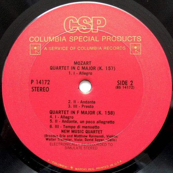 New Music String Quartet, Wolfgang Amadeus Mozart : Mozart (LP, RE, Sim)