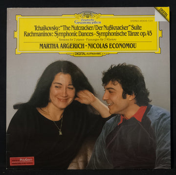 Martha Argerich, Nicolas Economou, Pyotr Ilyich Tchaikovsky, Sergei Vasilyevich Rachmaninoff : Nutcracker Suite - Symphonic Dances - Versions For 2 Pianos (LP)