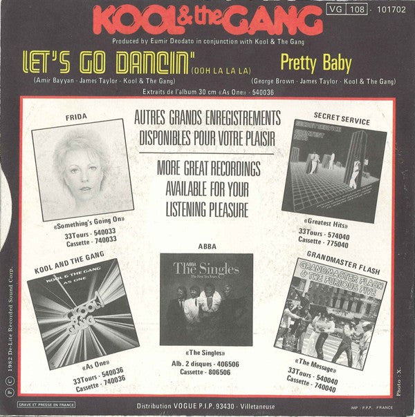 Kool & The Gang : Let's Go Dancin' (Ooh La La La) (7")