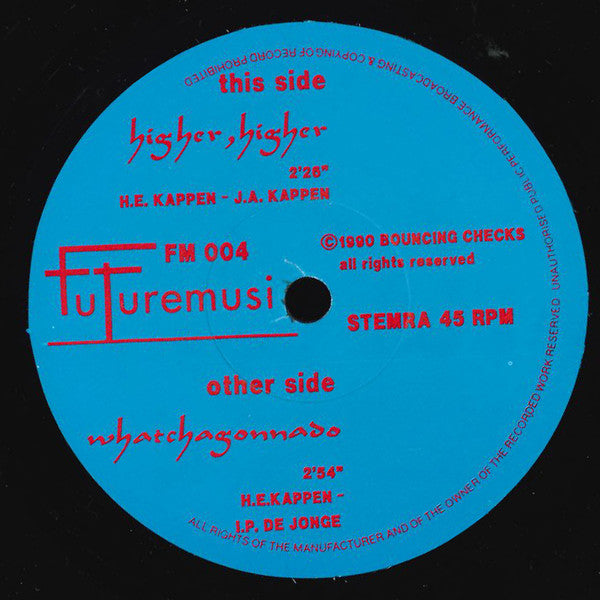 Bouncing Checks : Higher, Higher (7", Single)