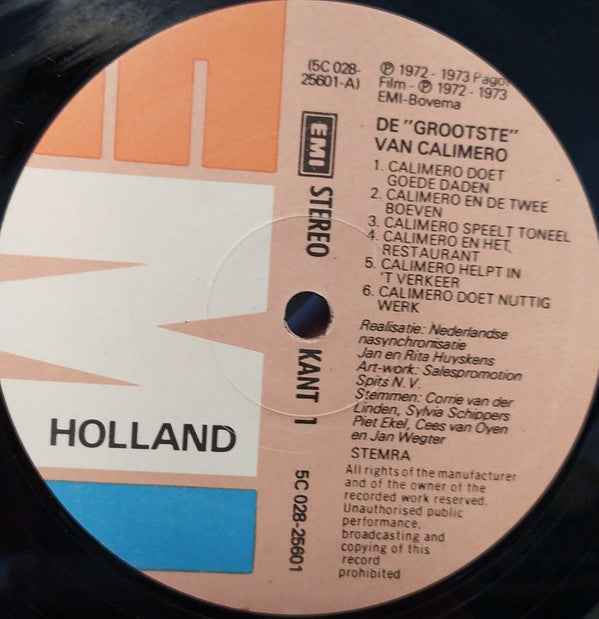 Calimero : De "Grootste" Van Calimero (LP)