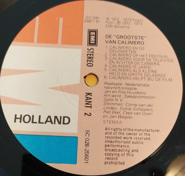 Calimero : De "Grootste" Van Calimero (LP)