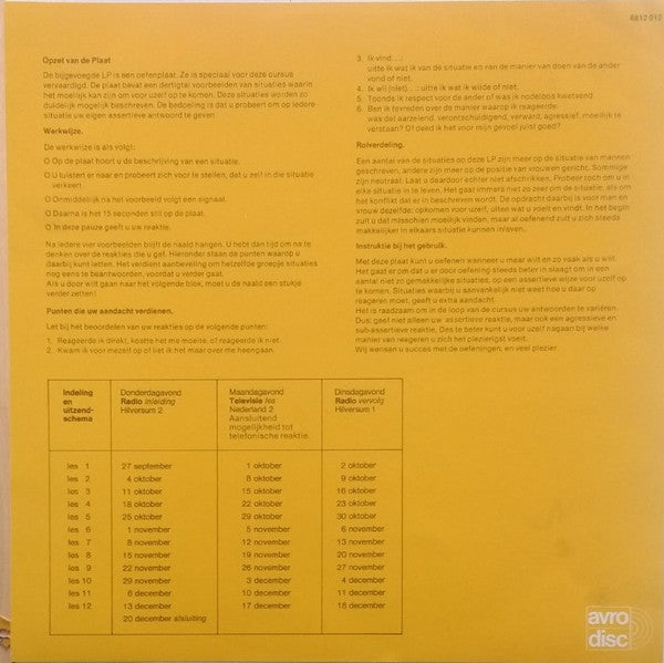 Jan Schouten (2) : Assertiviteit (LP)