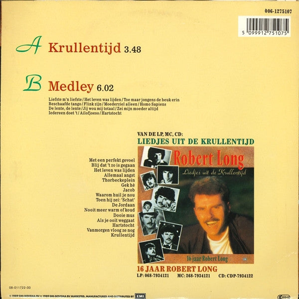 Robert Long : Krullentijd (7", Single)
