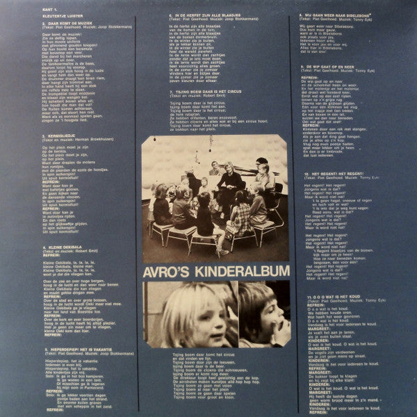 Various : Het Avro Kinderalbum Met Kleutertje Luister En Bibelebons (LP, Album)