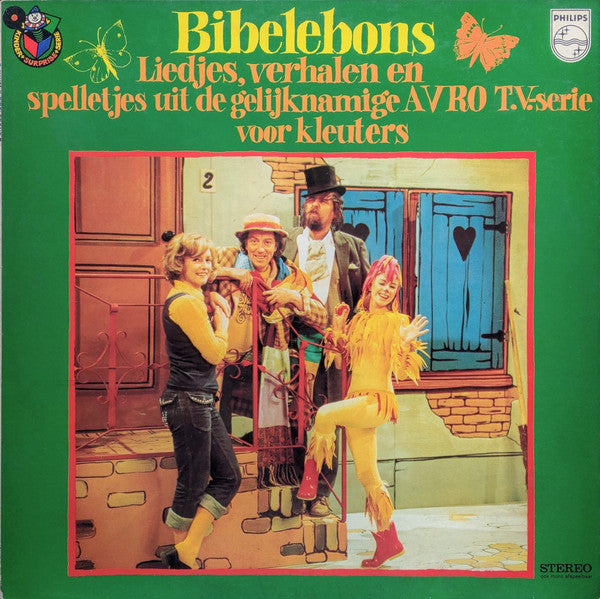 Margreet Heemskerk Met De Bibelebonse Kinderen En Bolletjeboos : Bibelebons (Liedjes, Verhalen En Spelletjes Uit de Gelijknamige Avro T.V-serie Voor Kleuters)    (LP, Album)