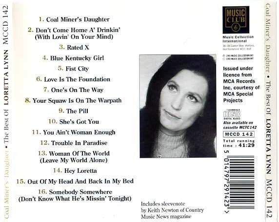 Loretta Lynn : Coal Miner's Daughter The Best Of Loretta Lynn (CD, Comp)