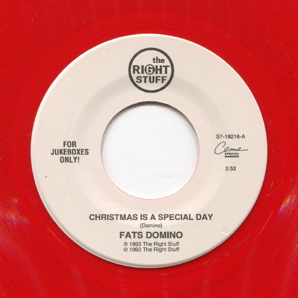 Fats Domino : Christmas Is A Special Day / Please Come Home For Christmas (Christmas Once Again) (7", Single, Jukebox, Red)