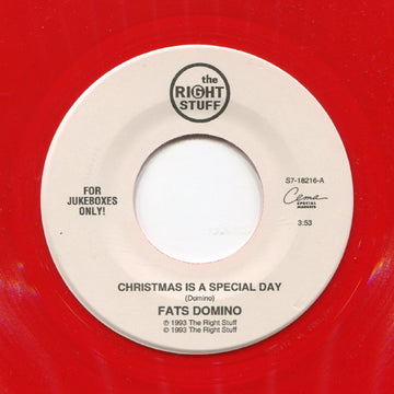 Fats Domino : Christmas Is A Special Day / Please Come Home For Christmas (Christmas Once Again) (7", Single, Jukebox, Red)
