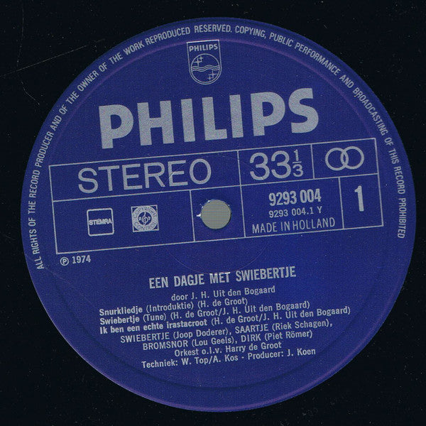 Swiebertje : Een Dagje Met Swiebertje (LP, Album)