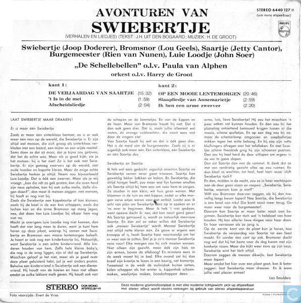 Swiebertje : Nieuwe Avonturen Van Swiebertje (LP, Album)