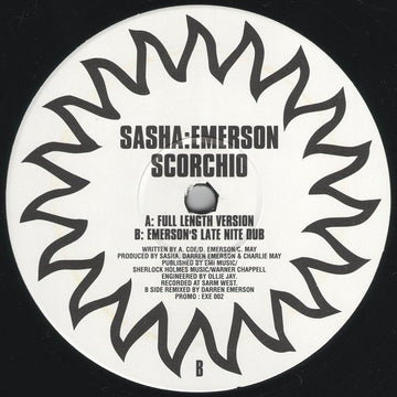 Sasha : Darren Emerson : Scorchio (12", Promo)