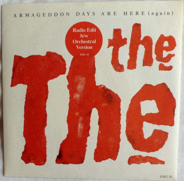 The The : Armageddon Days Are Here (Again) (7", Single)