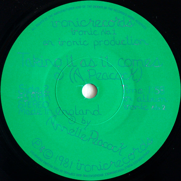 Annette Peacock : Sky-skating (7", Single)