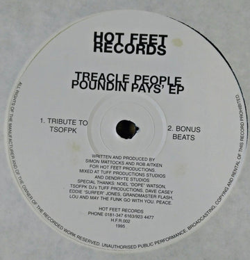 Treacle People (3) : Poundin Pays' EP (12")