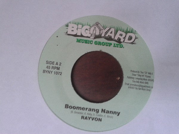 Red Foxx* / Rayvon : Banging Tree / Boomerang Nanny (7", Single)