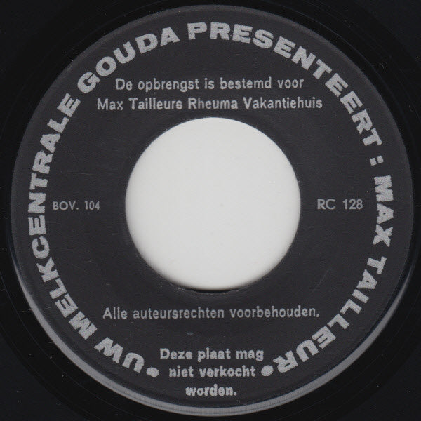 Max Tailleur : Met Melk (Yoghurt) Meer Mans (7", Single)