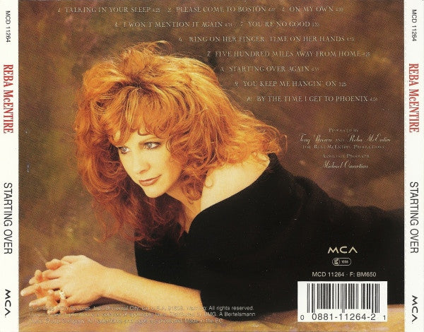 Reba McEntire : Starting Over (CD, Album)