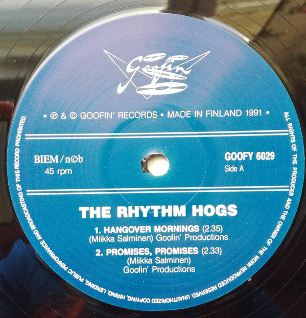 The Rhythm Hogs : Hangover Mornings (12", EP)