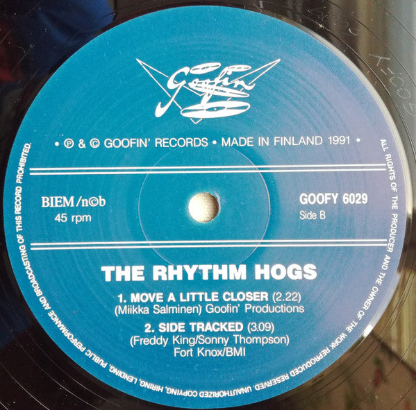 The Rhythm Hogs : Hangover Mornings (12", EP)