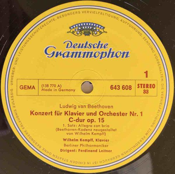 Wilhelm Kempff, Beethoven* : Hommage À Wilhelm Kempff (Beethoven ･ Die Klavierkonzerte) (4xLP, Album, RE + Box)