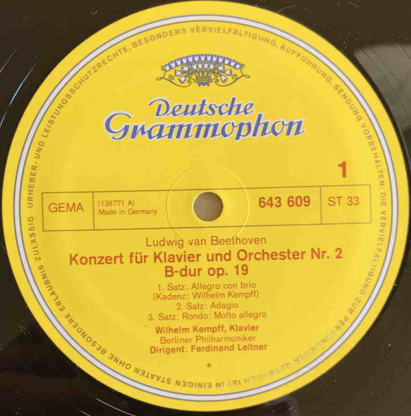 Wilhelm Kempff, Beethoven* : Hommage À Wilhelm Kempff (Beethoven ･ Die Klavierkonzerte) (4xLP, Album, RE + Box)