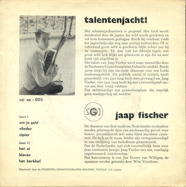 Jaap Fischer : Om Je Geld (7", EP, Gre)
