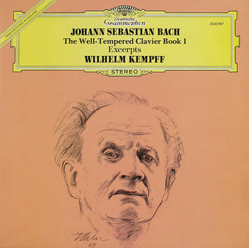 Johann Sebastian Bach, Wilhelm Kempff : The Well-Tempered Clavier Book 1 (Excerpts) (LP)