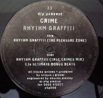 Crime : Rhythm Graffiti (12")