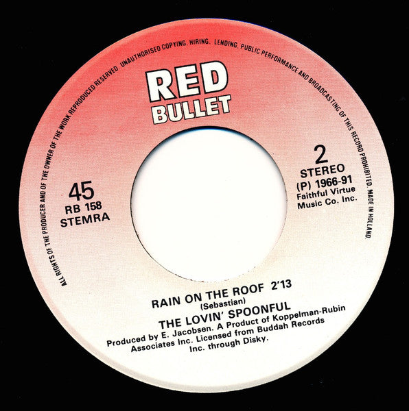 The Lovin' Spoonful : Summer In The City (7", Single)