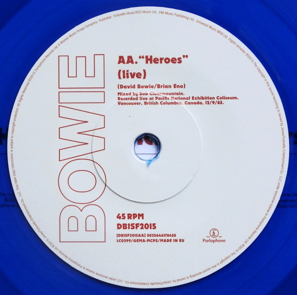 David Bowie : Heroes (7", Single, Ltd, RM, Blu)
