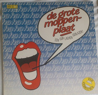 Various : De Grote Moppenplaat - Één Uur Lachen Geblazen! (LP)