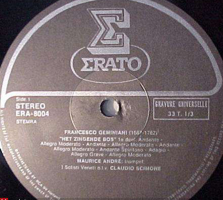 Francesco Geminiani / I Solisti Veneti / Claudio Scimone : La Foret Enchantee (LP, Album)