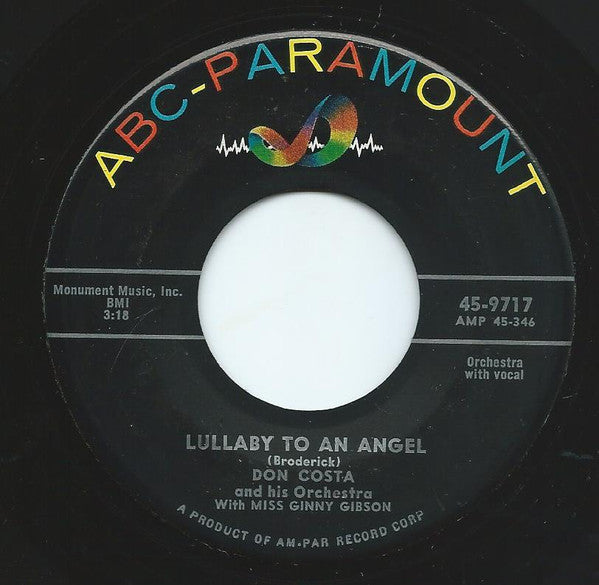 Don Costa Orchestra With Ginny Gibson : Lullaby To An Angel / Magic Melody (7")