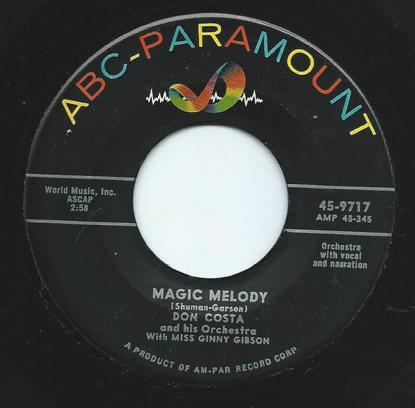 Don Costa Orchestra With Ginny Gibson : Lullaby To An Angel / Magic Melody (7")