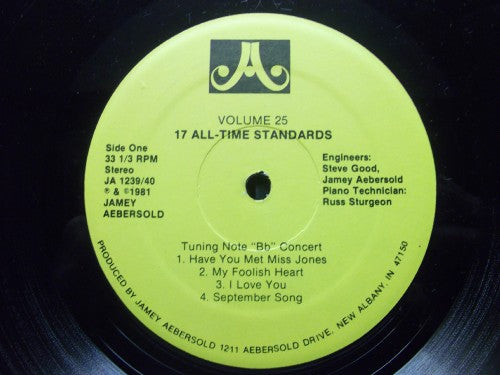 Jamey Aebersold : 17 All-Time Standards (2xLP)