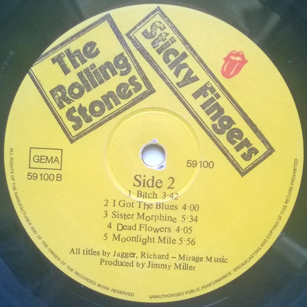 The Rolling Stones : Sticky Fingers (LP, Album, M/Print, ZIP)
