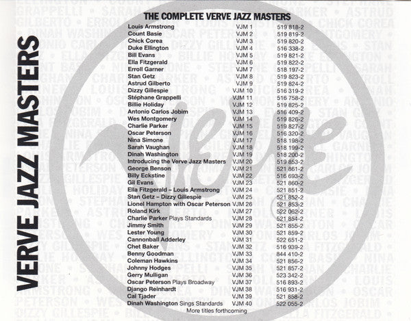 Jimmy Smith : Verve Jazz Masters 29  (CD, Comp)