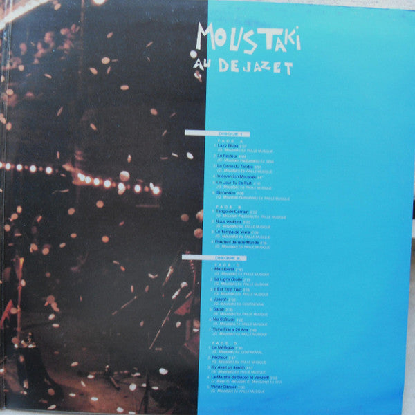Georges Moustaki : Au Dejazet (2xLP, Album)
