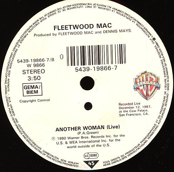 Fleetwood Mac : Save Me (7", Single)
