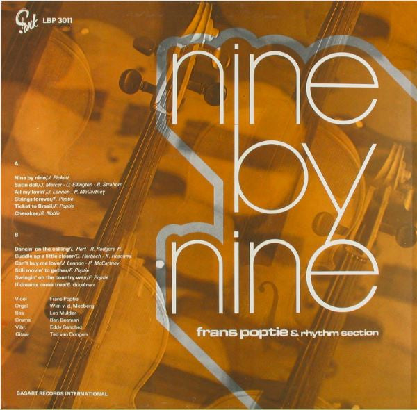 Frans Poptie & Rhythm Section : Nine By Nine (LP)
