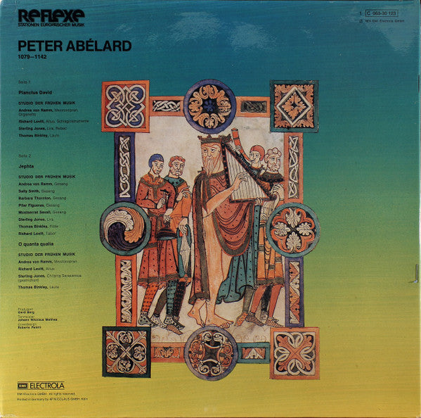 Peter Abélard - Studio der Frühen Musik : Planctus Jeptha / Planctus David (LP)