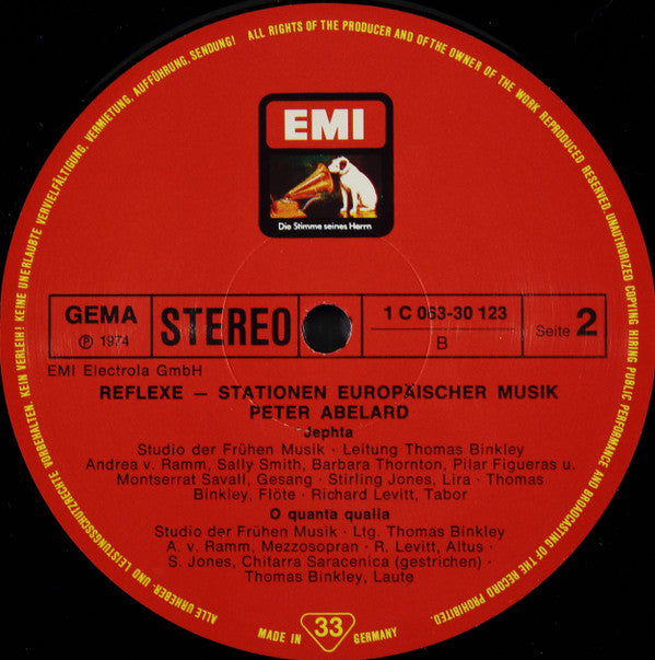 Peter Abélard - Studio der Frühen Musik : Planctus Jeptha / Planctus David (LP)
