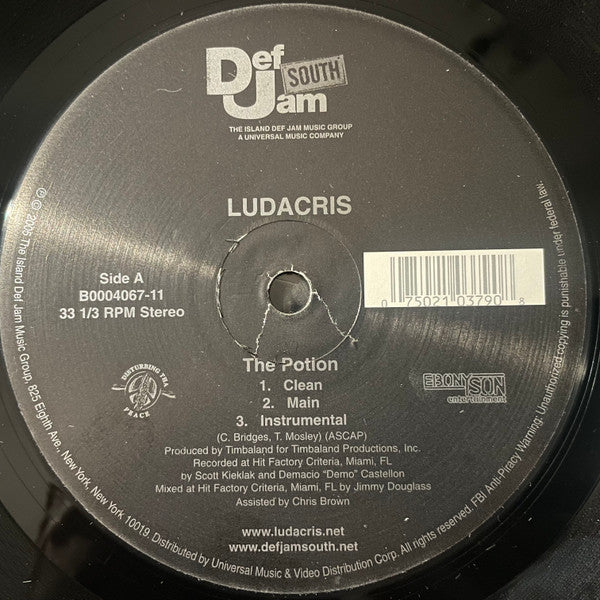 Ludacris : The Potion / Pass Out (12")