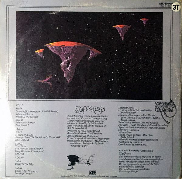 Yes : Yessongs (3xLP, Album)