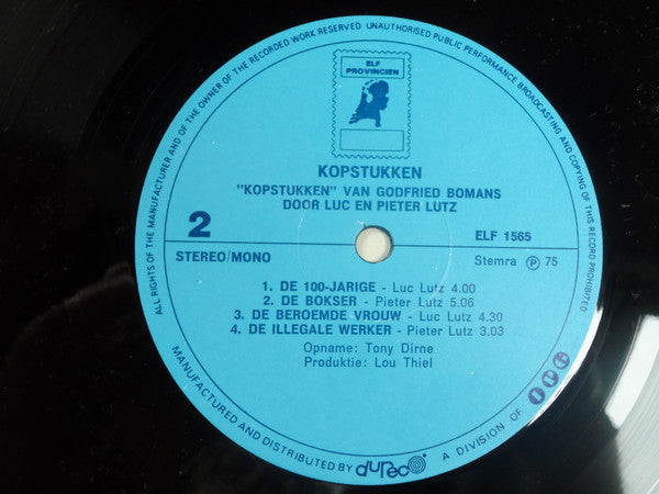 Luc Lutz En Pieter Lutz : "Kopstukken" Van Godfried Bomans (LP, Album)
